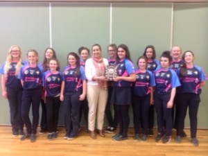 U16 ½ Blitz winning team with Ms. Duffy Ava Burke, Shauna Kennedy, Mikaela Quinlan, Katie Fogarty, Ella Kenny, Aggie Mulqueen, Ms. Duffy, Leanne Creamer, Yasmin Madden (Captain), Megan Morrissey, Ciara Slevin, Samantha Flynn, Thyra Burke, Leanne Ryan (missing from photo Sarah Creamer) 