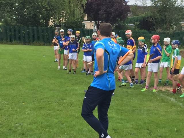 Niall O Meara putting the participants through their paces at " Total Hurling Workshop" at Nenagh College