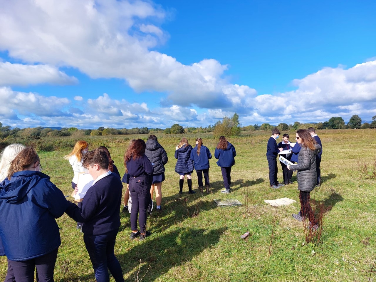 2nd Year Science students in their Ecology trip to Cabragh Wetlands ...